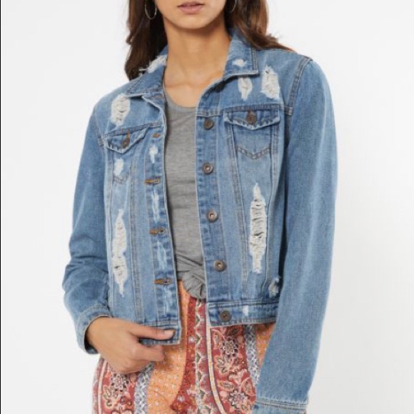 Rue21 Distressed Jean Jacket (brand new) - Picture 2 of 3